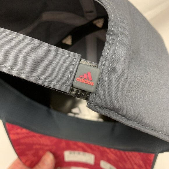 Adidas Womens Grey Pink Climalite Baseball Cap Cotton Adjustable Fit Sustainable - Picture 5 of 6